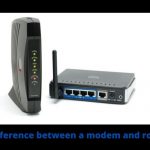 Difference between a modem and router