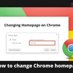 How to change Chrome homepage